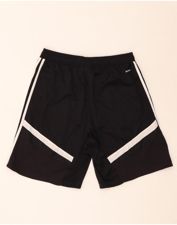Pantaloncini sportivi Adidas Climacool da uomo grandi in poliestere color block nero