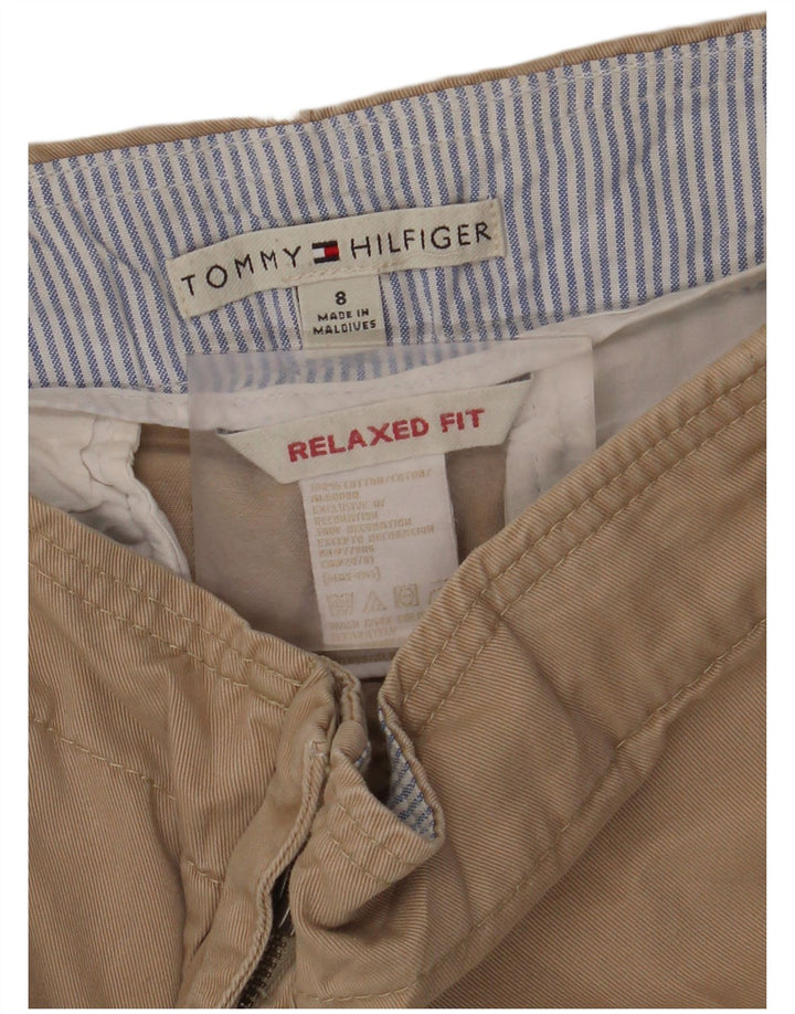 TOMMY HILFIGER Pantaloni cropped da uomo dalla vestibilità rilassata US 8 Medium W30 L25 Beige