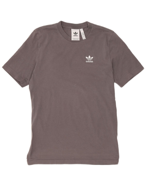 T-shirt Adidas da uomo Top XS in cotone grigio