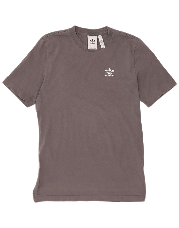 T-shirt Adidas da uomo Top XS in cotone grigio