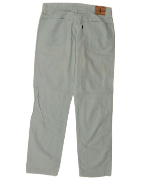 Pantaloni casual regolari da uomo Jeckerson W33 L29 cotone a righe blu