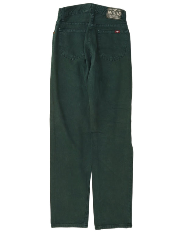 Jeans dritti da uomo Mustang W27 L32 cotone verde