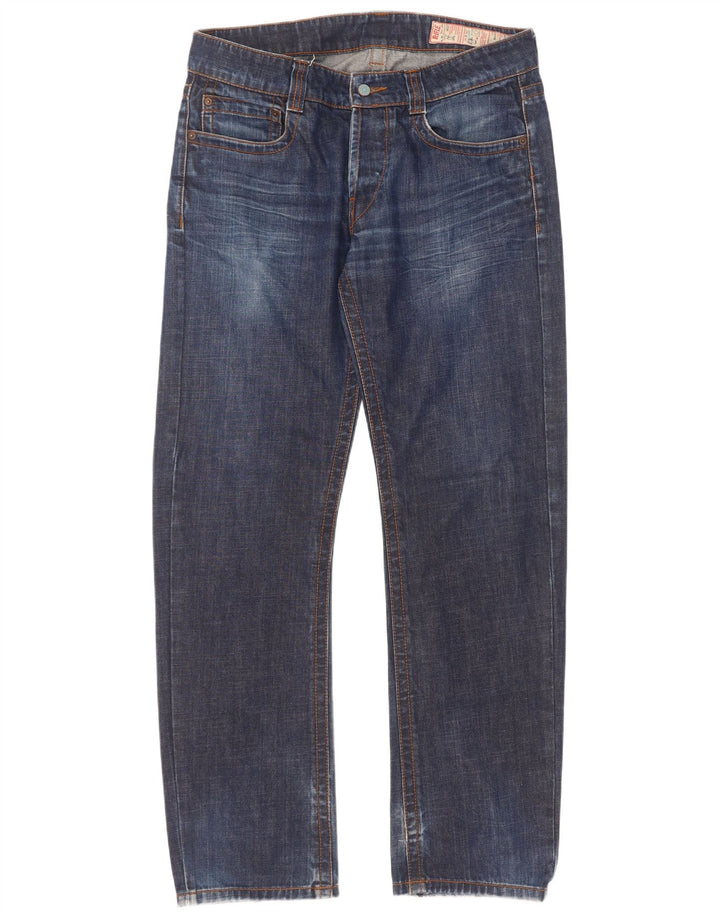 Jeans dritti da uomo Rifle W34 L34 in cotone blu navy