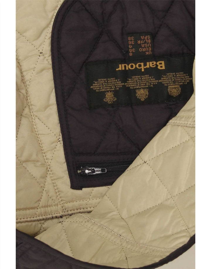Giacca trapuntata da donna Barbour UK 8 Small Blu Navy in poliammide