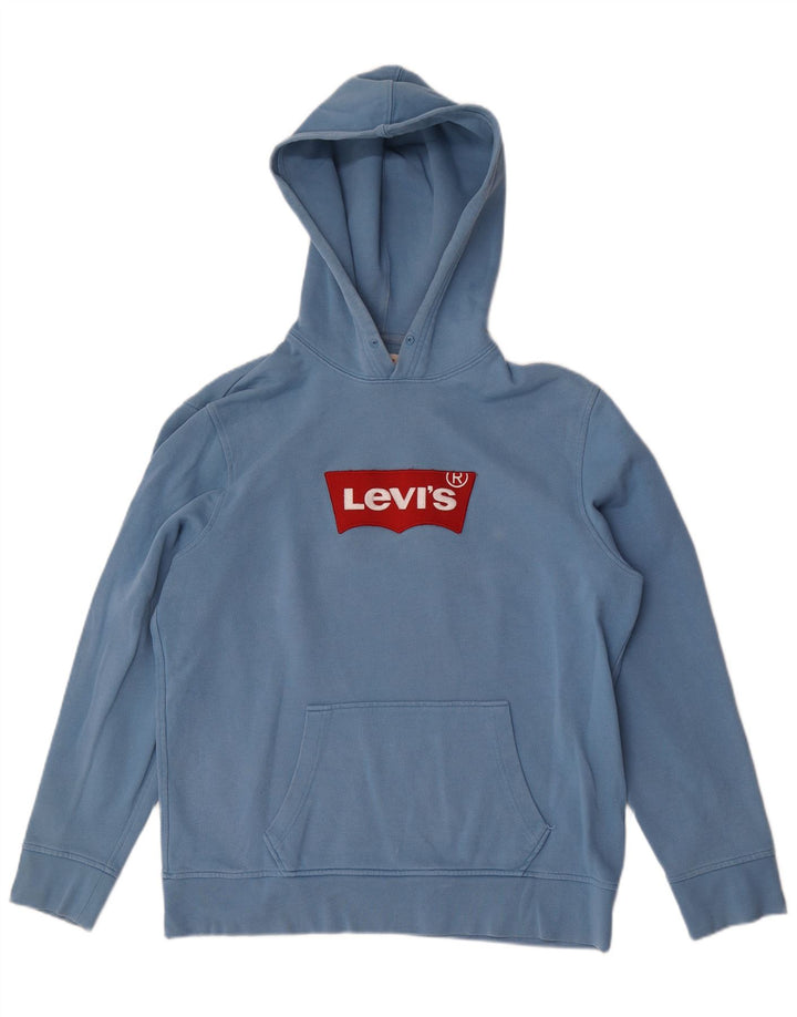 Maglione con cappuccio grafico da uomo Levi's grande in cotone blu