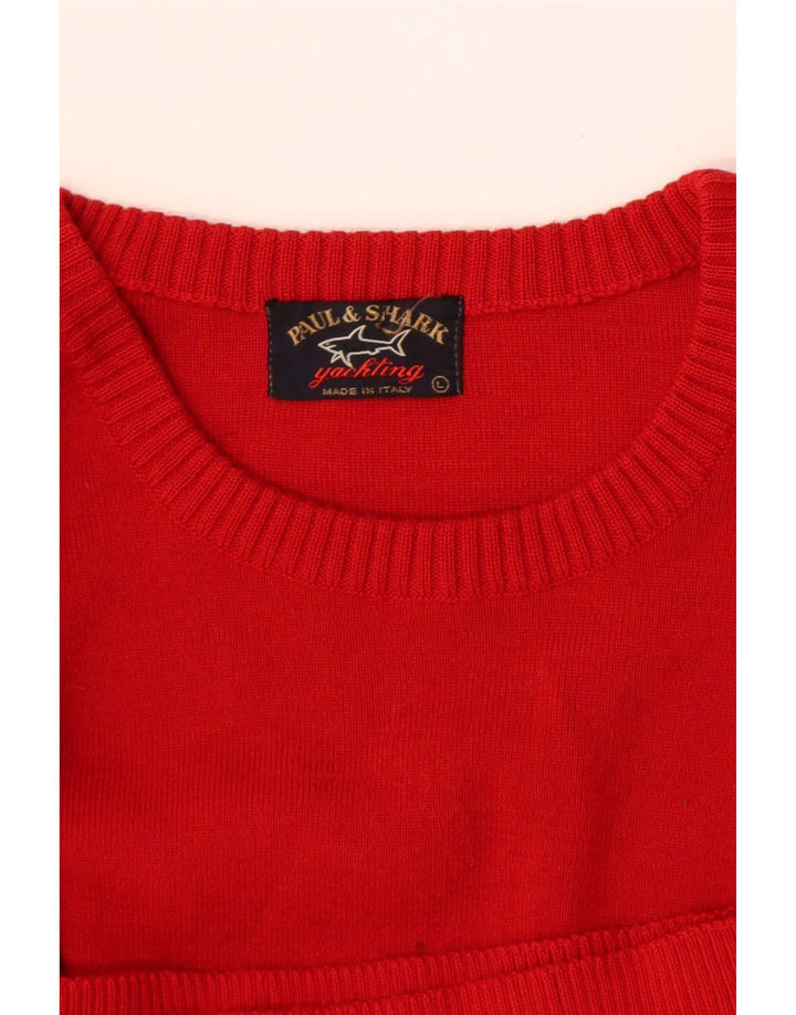 Maglione maglione girocollo da uomo Paul & Shark grande rosso