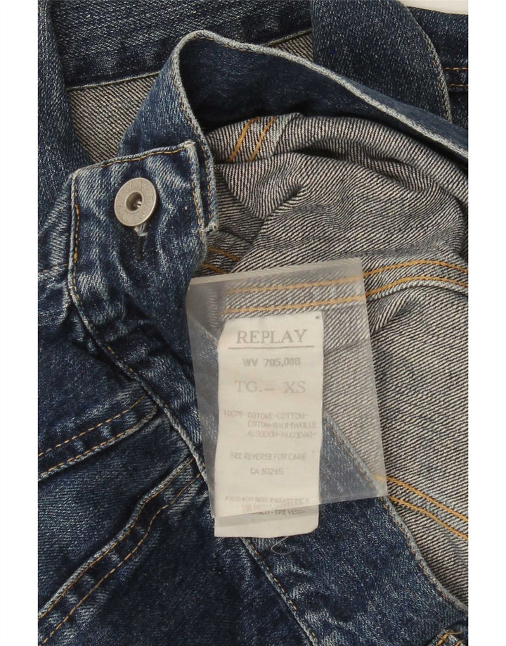Giacca in denim da donna Replay UK 6 XS blu cotone