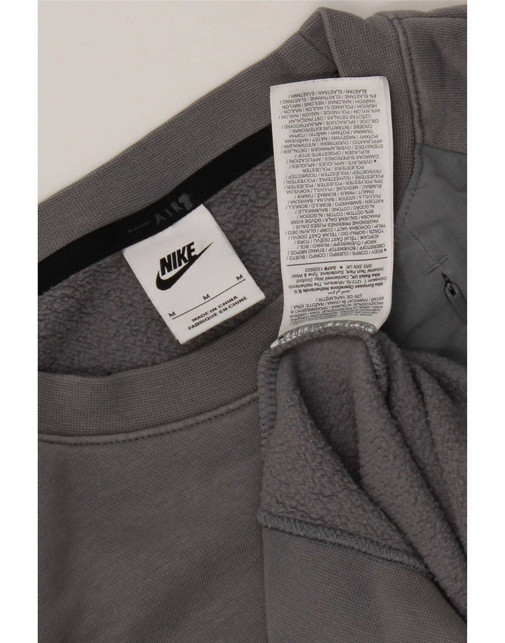 Felpa grafica da uomo Nike Felpa in cotone grigio medio