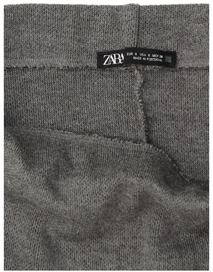 Gonna a trapezio da donna Zara piccola W28 poliestere grigio