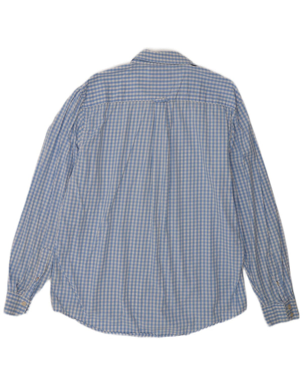Crew Clothing Camicia da uomo dalla vestibilità classica XL in cotone a quadretti blu