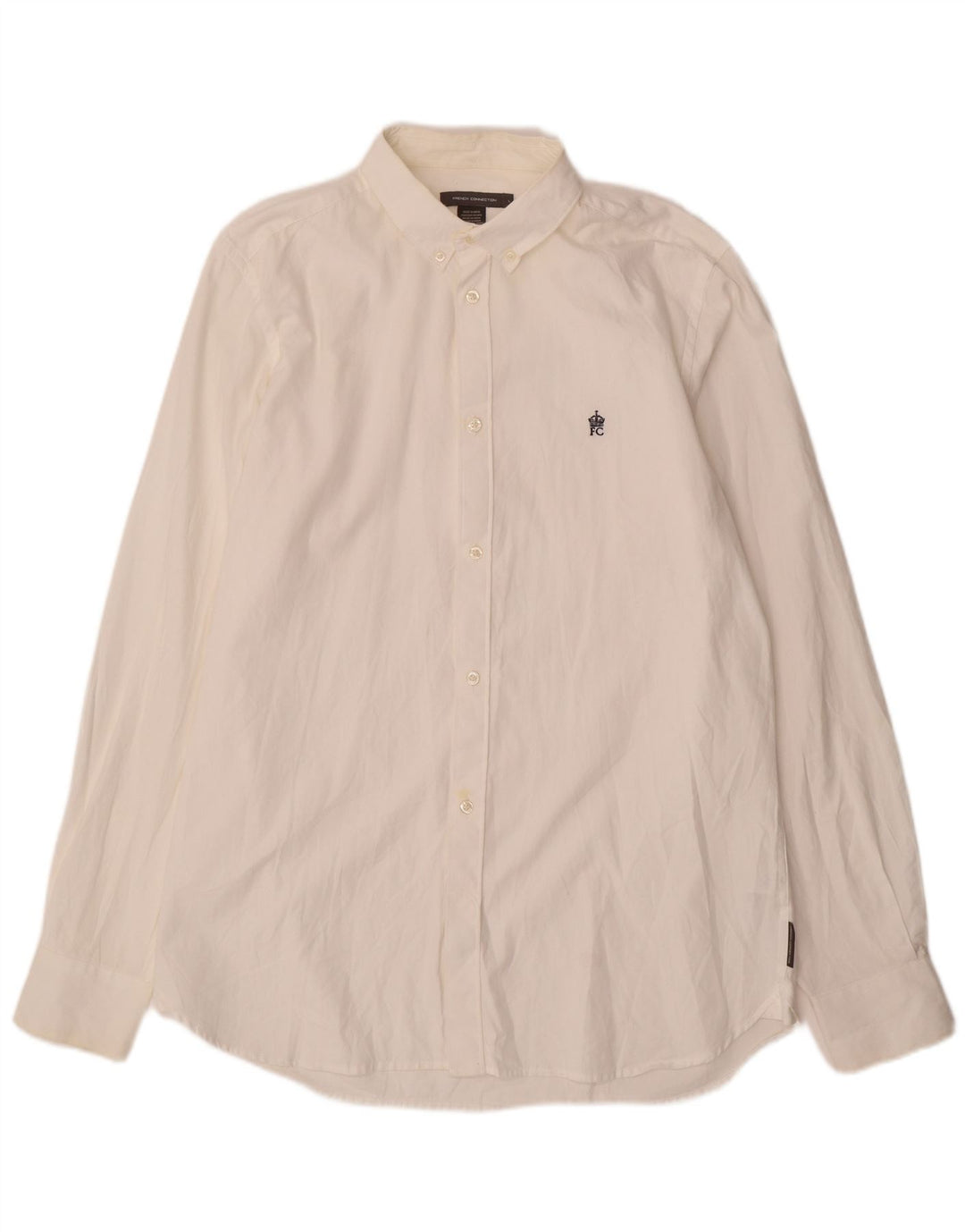 Camicia da uomo French Connection grande in cotone bianco