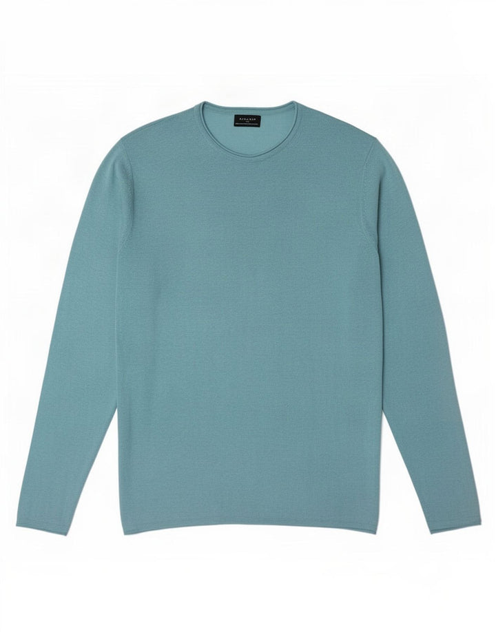 Top Zara da uomo a maniche lunghe XL turchese
