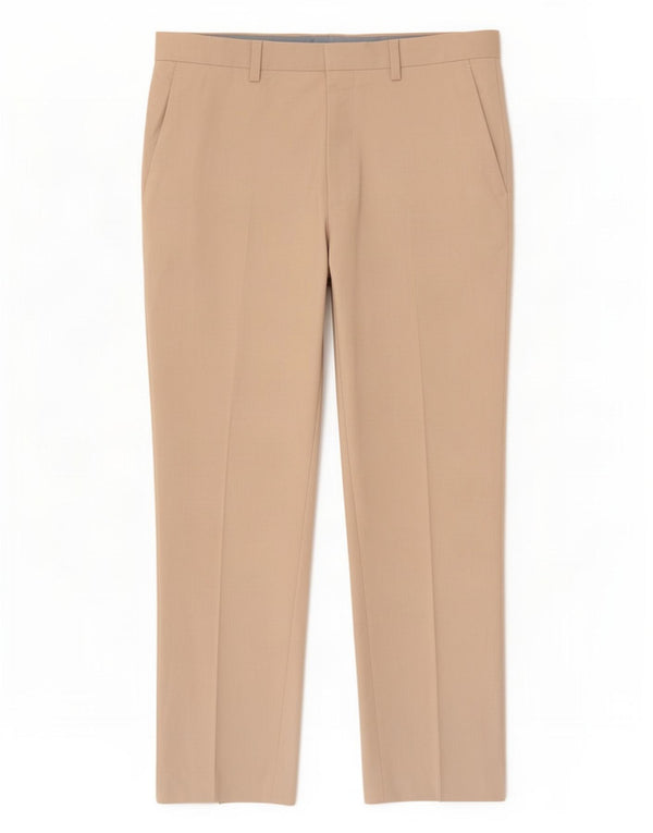 Pantaloni casual affusolati autografi da uomo Marks & Spencer W32 L30 lana beige