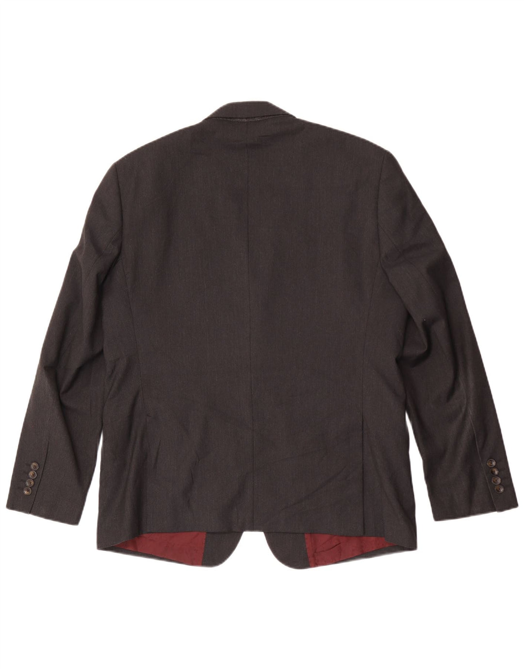 Giacca blazer a 2 bottoni Marks & Spencer da uomo UK 42 grande poliestere grigio
