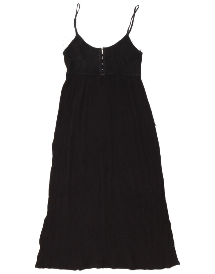 Maxi prendisole Zara da donna UK 12 cotone nero medio