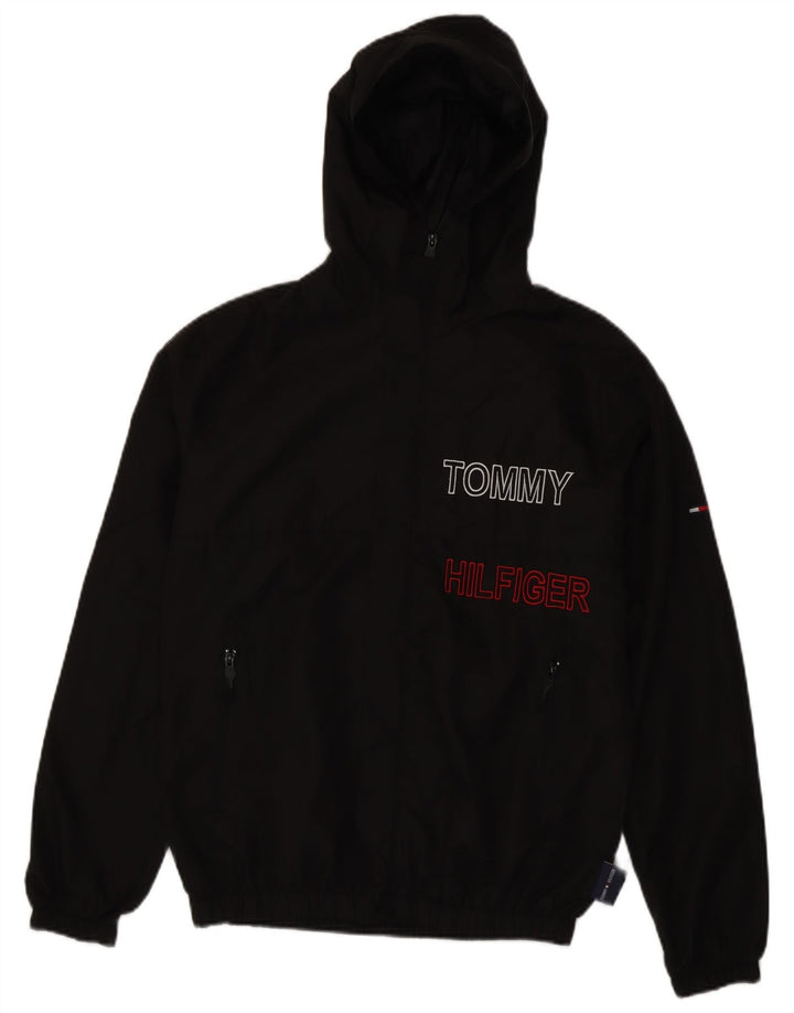 Tommy Hilfiger Uomo Mick Jagger Graphic Bomber Giacca UK 38 Medio Nero