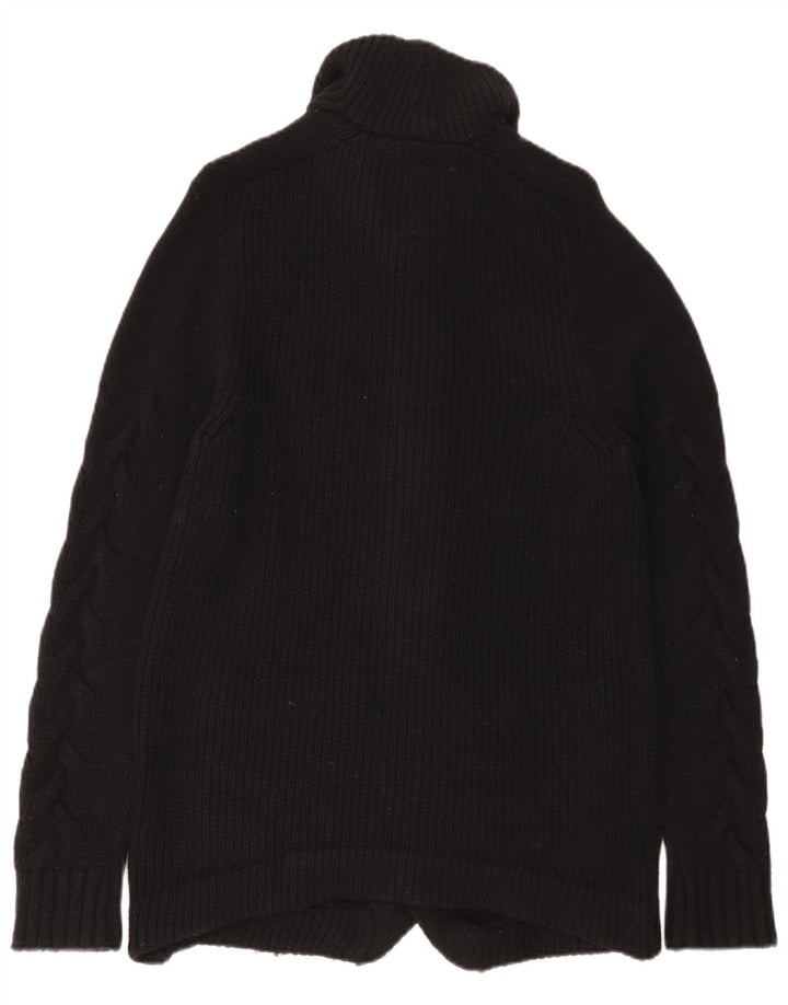 Maglione cardigan da uomo G-Star in lana nera media