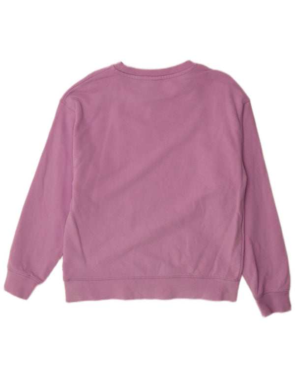 Levi's Felpa oversize con grafica da donna, maglione UK 10, piccolo cotone viola