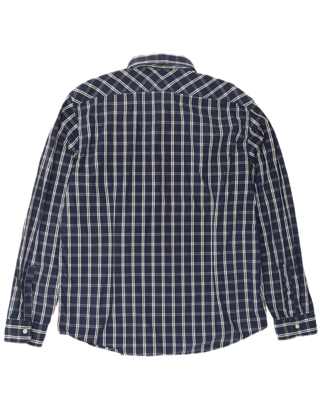 Camicia da uomo ESPRIT XL in cotone a quadri blu navy