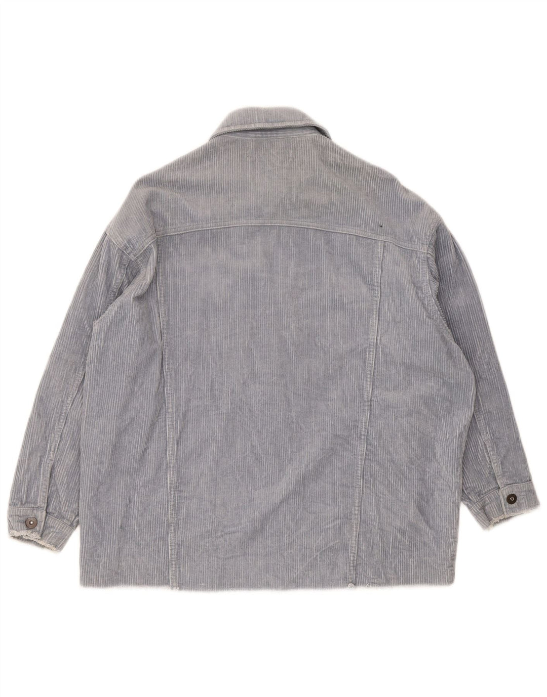 Giacca da donna oversize in velluto a coste Zara UK 10 piccola in cotone blu