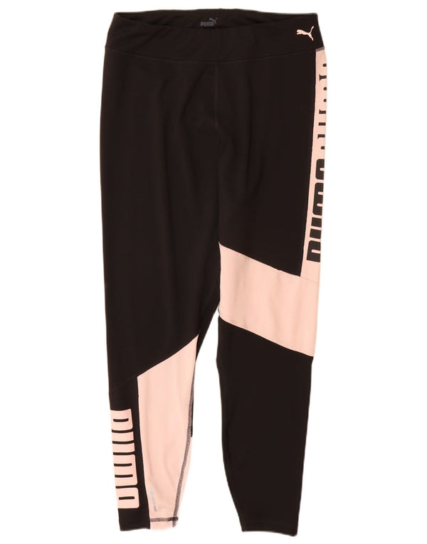 Leggings grafici crop da donna PUMA UK 14 Large Black Colourblock