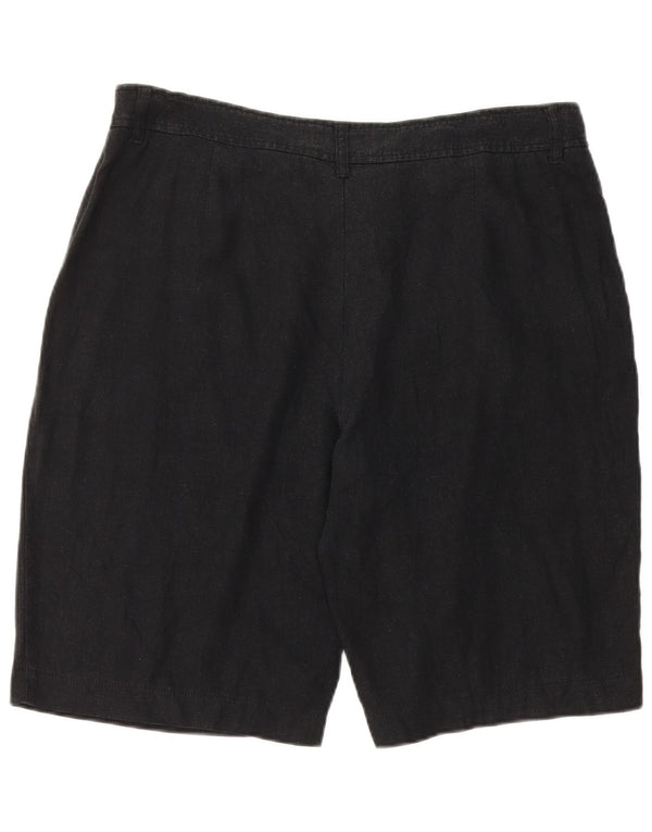 Pantaloncini casual da donna Marks & Spencer UK 16 Large W34 Lino nero