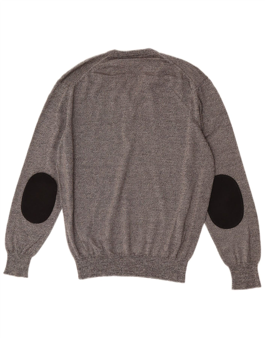 Maglione Valentino Uomo Scollo a V IT 48 Lana Merino Grigio Medio