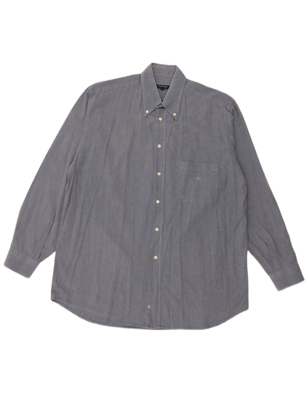 Camicia da uomo BURBERRY taglia 40 media blu navy