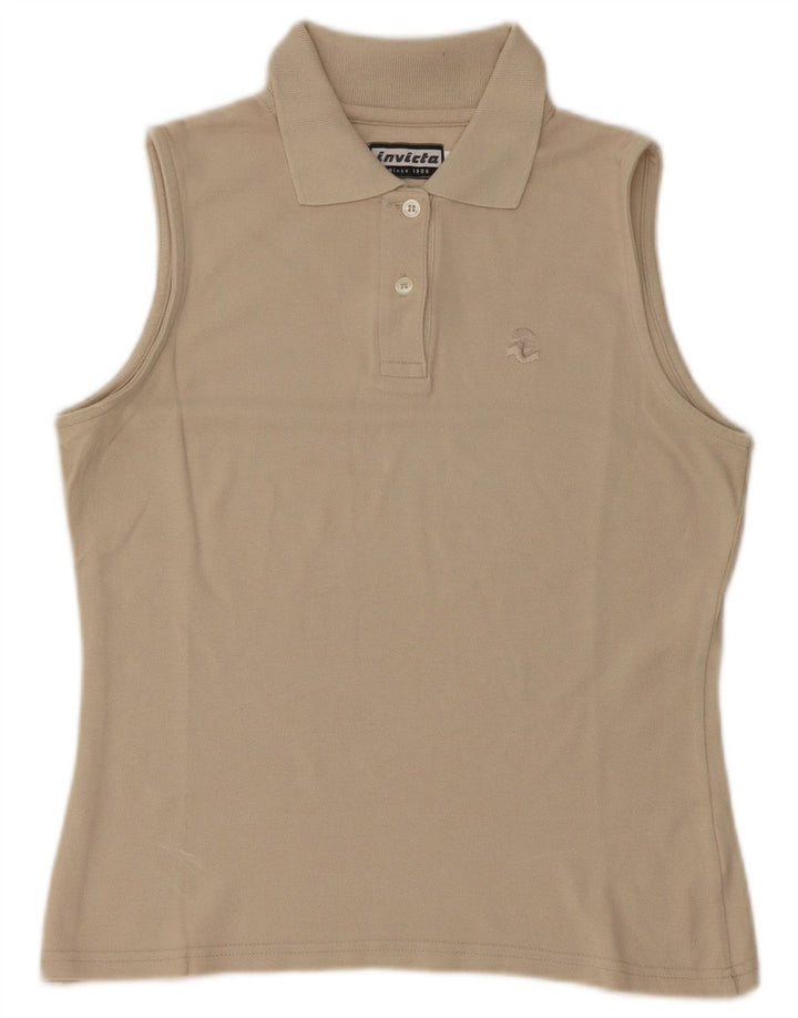 Polo senza maniche da donna Invicta UK 12 Cotone beige medio