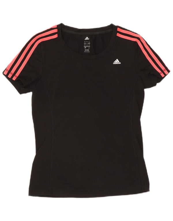 T-shirt Adidas Climalite da donna Top UK 8/10 Small Poliestere nero