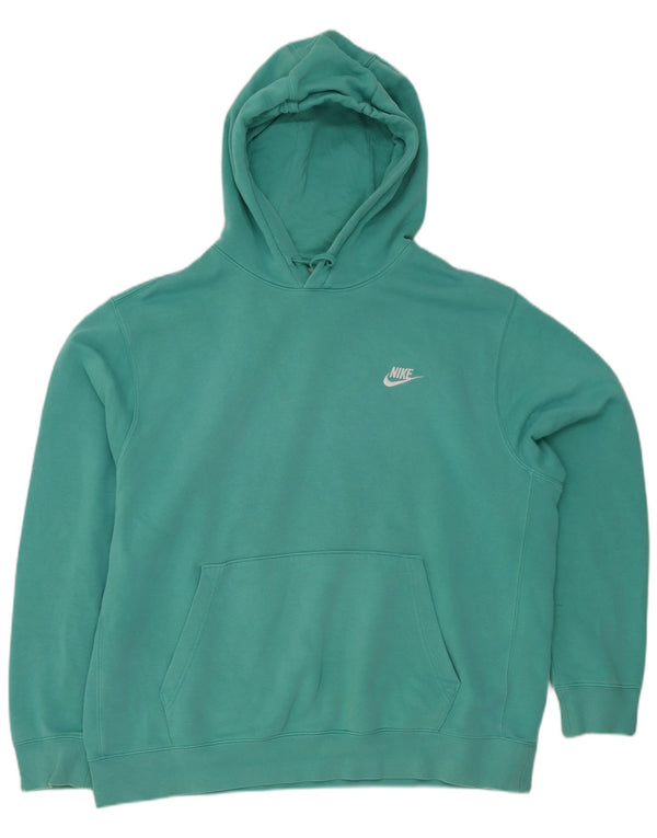Felpa con cappuccio da uomo Nike XL in cotone turchese