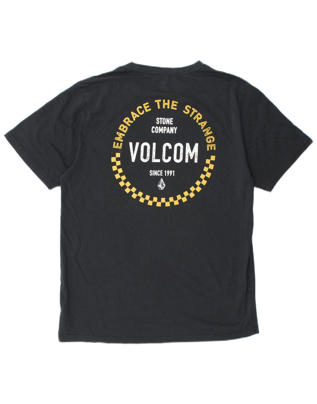 VOLCOM T-shirt grafica da uomo dal taglio moderno, grande, in cotone nero