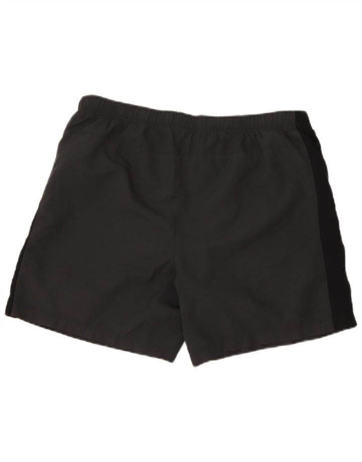 Pantaloncini sportivi Nike Dri Fit da uomo in poliestere color block grigio medio