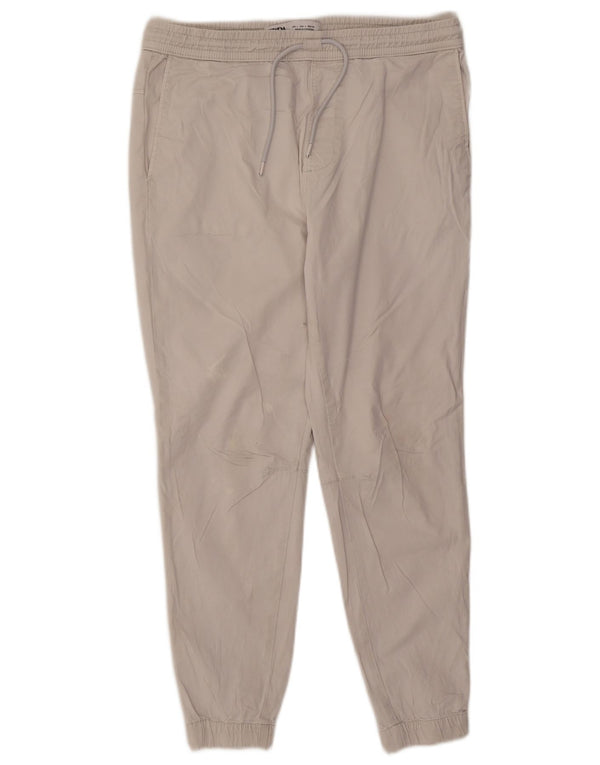 Pantaloni chino da uomo Zara Joggers grandi W32 L28 Beige