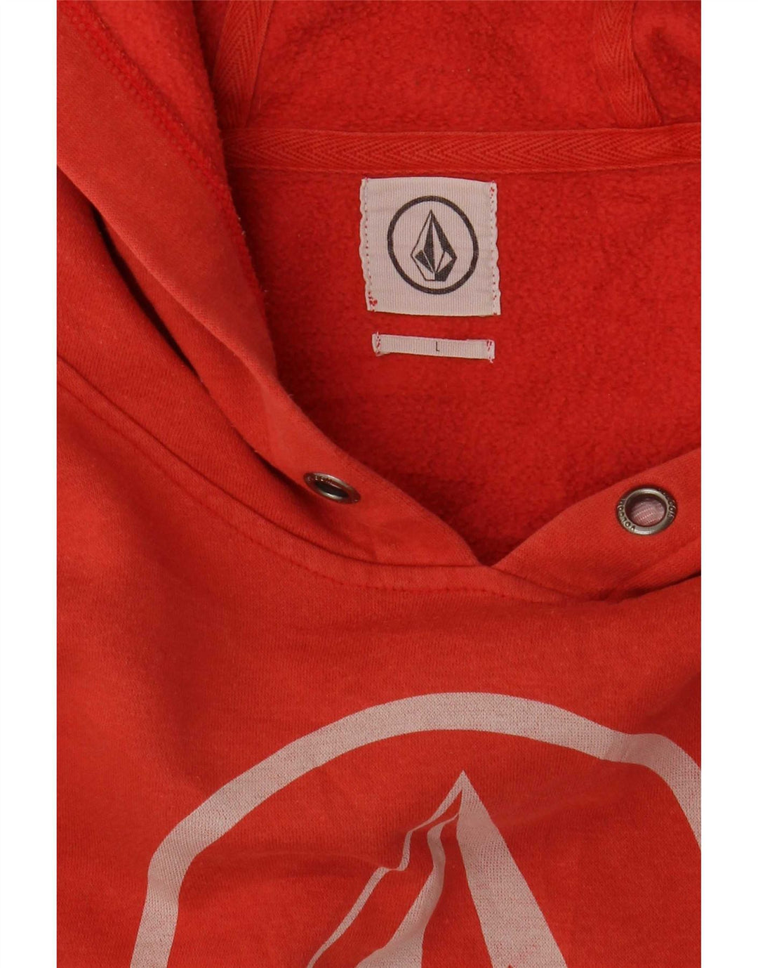 Felpa con cappuccio grafica da uomo Volcom grande arancione