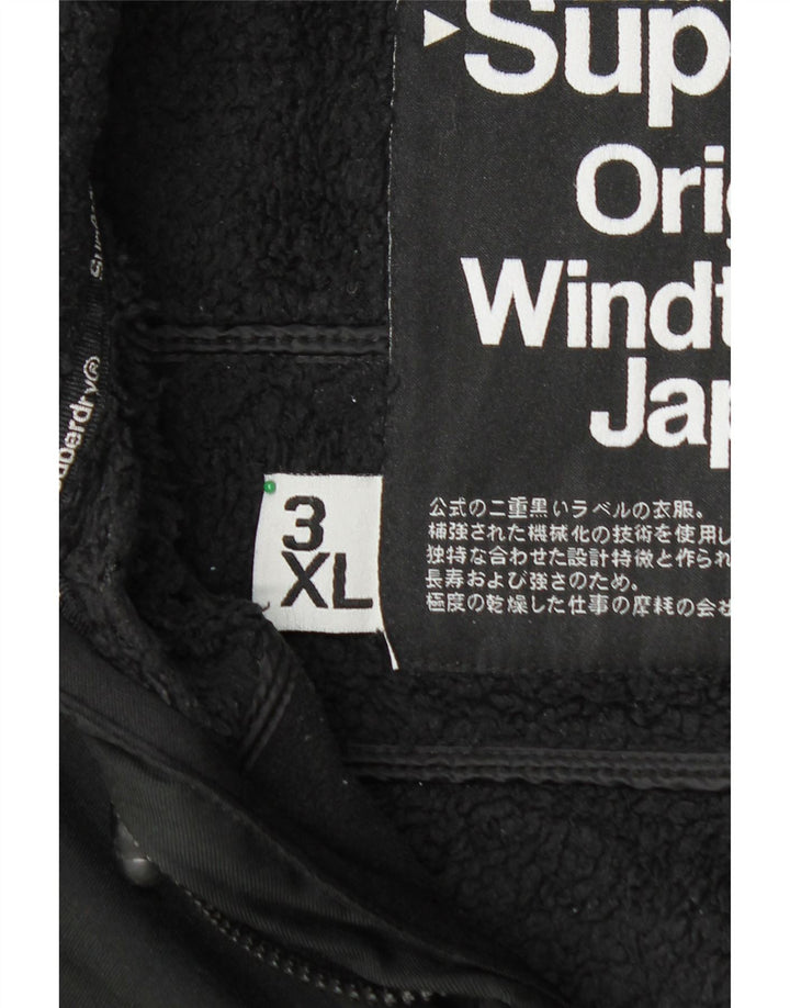 Giacca a vento Windtrekker da uomo SUPERDRY UK 46 3XL Poliestere nero