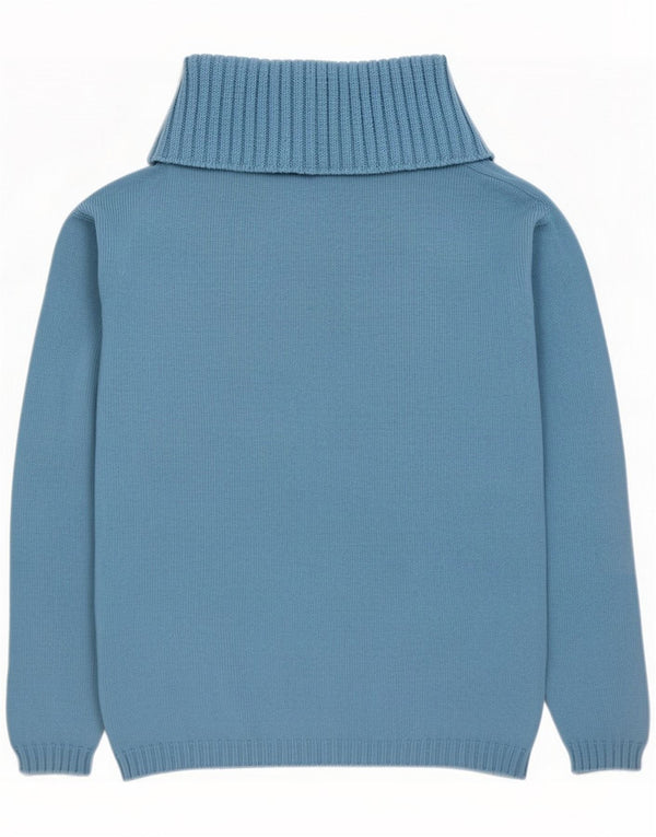 Guess maglione da donna maglione collo alto taglia 3 piccolo lana blu