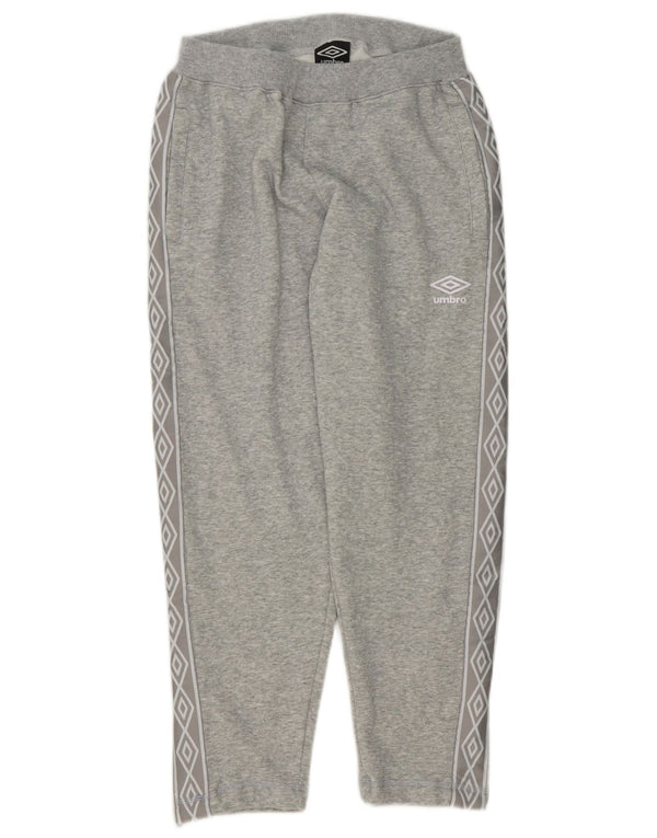 Pantaloni da tuta con grafica Umbro da donna UK 10 piccolo cotone chiazzato grigio