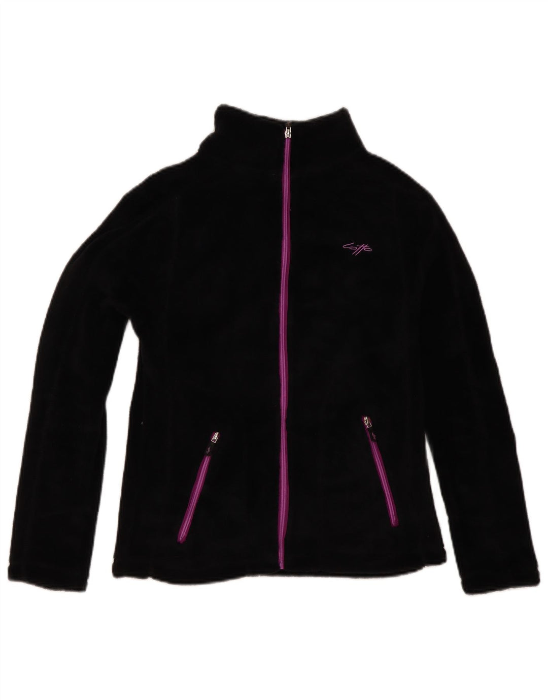 Giacca in pile da donna Lotto UK 12 Medium Nero Poliestere