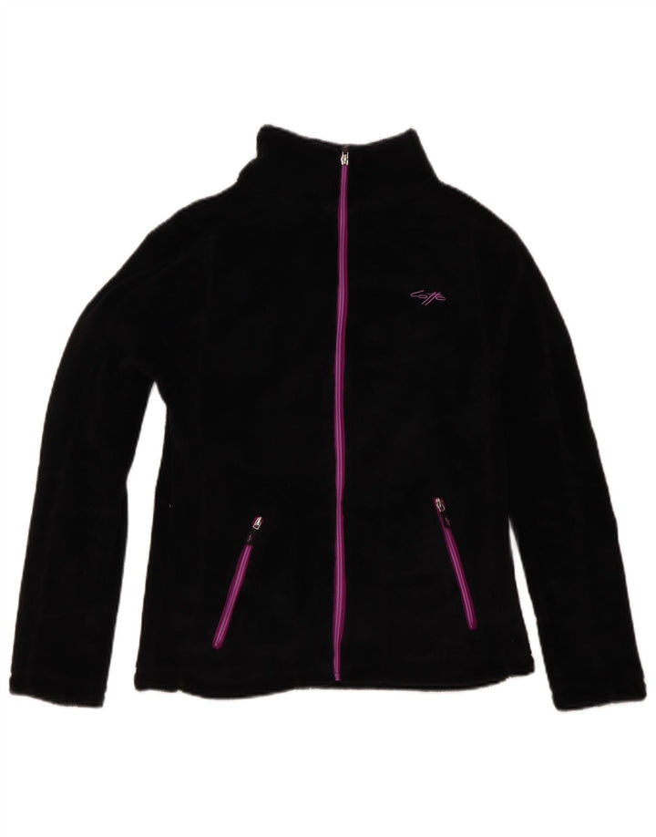 Giacca in pile da donna Lotto UK 12 Medium Nero Poliestere