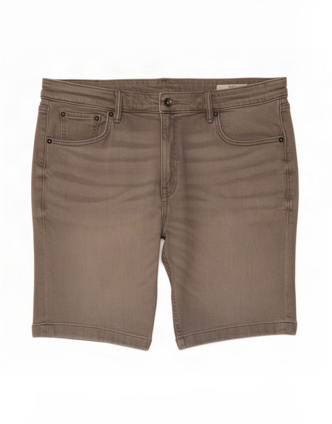 Pantaloncini di jeans da uomo Marks & Spencer W36 grandi cotone grigio