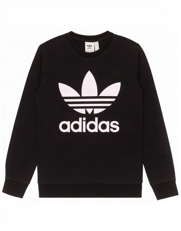 Felpa grafica Adidas da ragazzo 11-12 anni in cotone nero