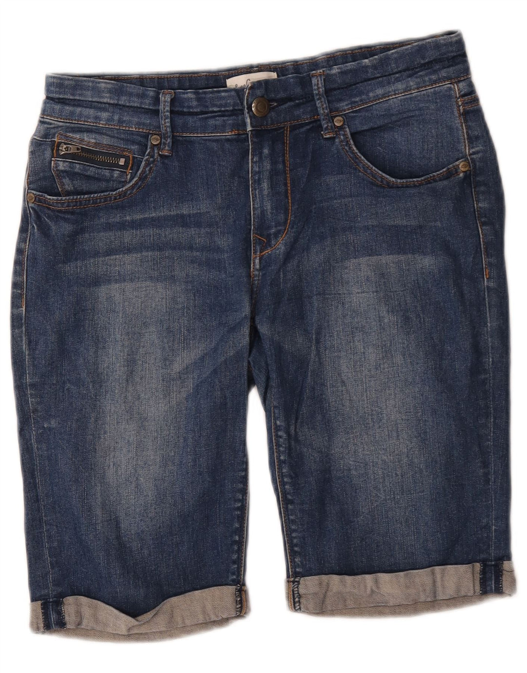 Pantaloncini di jeans da donna Lee Cooper US 10 Large W30 cotone blu