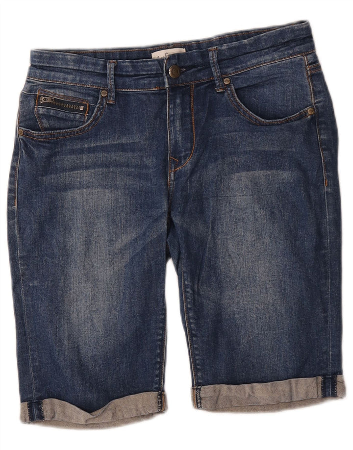 Pantaloncini di jeans da donna Lee Cooper US 10 Large W30 cotone blu