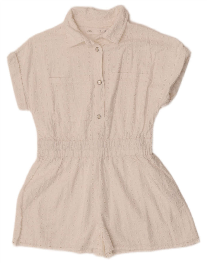 Tutina corta per bambina Zara 9-10 anni Bianca