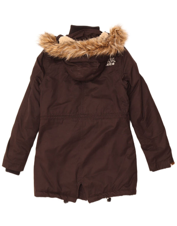 Giacca parka con cappuccio da donna Superdry The Windparka UK 14 Medium Black