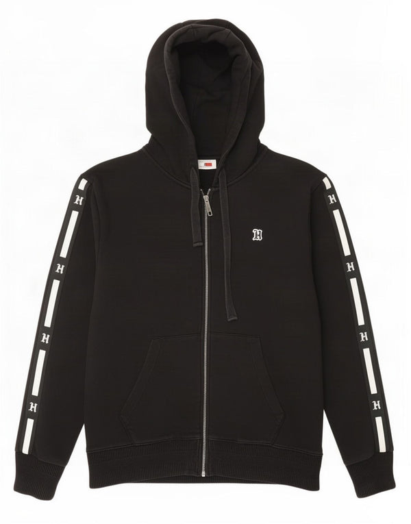Maglione con cappuccio e zip grafica Lewis Hamilton da uomo Tommy Hilfiger XL nero