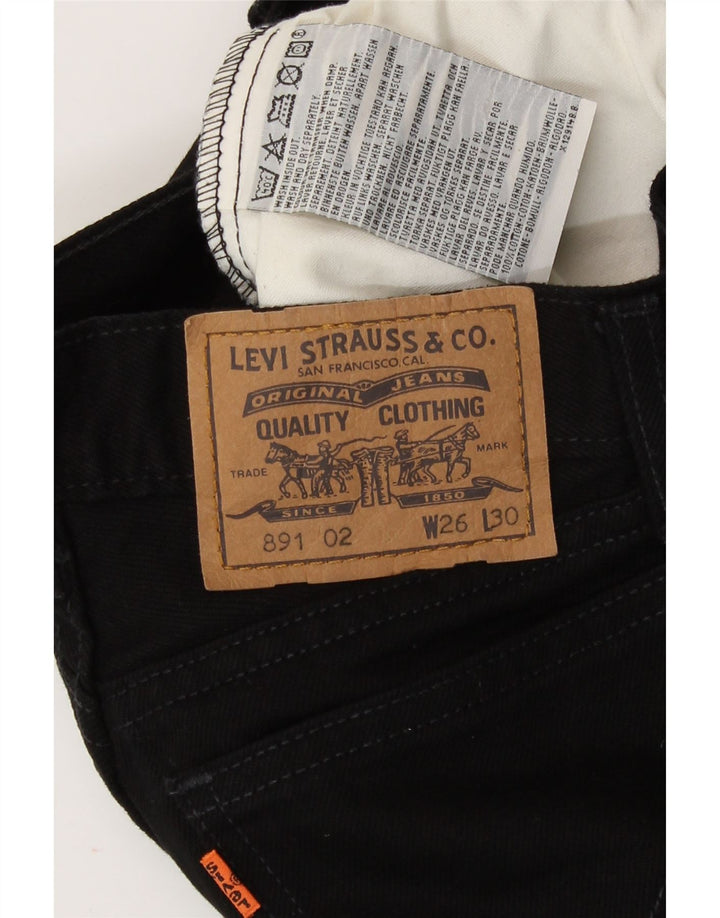 Jeans Levi's 891 affusolati da donna W26 L30 cotone nero