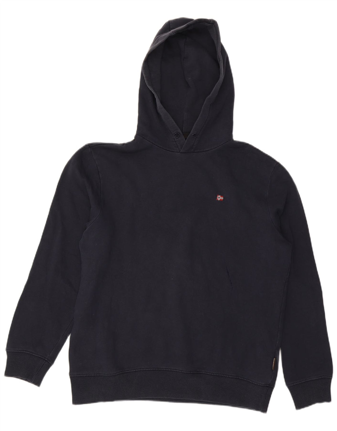 Maglione con cappuccio da uomo Napapijri medio in cotone blu navy