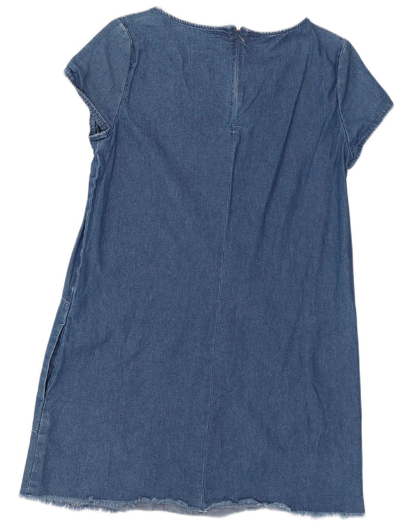 Abito in denim Trafaluc da donna Zara UK 12 Blu medio